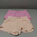Amazon Essentials Girls and Toddlers' SweatShorts, Pack of 2 (4T, Light Pink/Pink) L