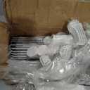 AWTATOS Cube Storage Organizer Storage 12 Cube Bookshelf DIY Plastic Closet Clothes Storage Shelves with Wooden Mallet, Stackable Storage Solution for Home, Bedroom, White