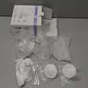 17 mm Flange Set Compatible with Spectra/Motif Luna Wide-Mouth Bottles, Breast Pump Parts Includes Breast Shield Tubing Valve Backflow Protector, Not Original Spectra Accessories