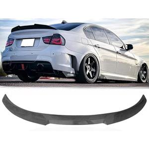 Collect Light Carbon Fiber Rear Spoiler Wing for 2008-2012 BMW E90 M3 Style 3 Series Sedan 323i 325i 325xi 328i 330i 330xi 335i 335d Rear Trunk Lip Spoiler (E90 Spoiler)