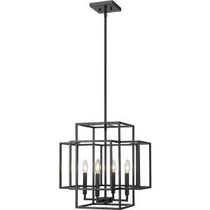 Z-Lite 454-18MB Titania Pendant, 4-Light 240 Total Watts, Matte Black Z-Lite 454-18MB Titania Pendant, 4-Light 240 Total Watts, Matte Black