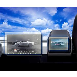 XXCIWP 2Pack 2025 Cybertruck Screen Protector Matte for Tesla Cybertruck Accessories Screen Protector Front & Rear 2024 2025 Tempered Glass Anti Glare