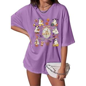 Women Graphic Shirts Magical T Shirt Vacation Holiday Short Sleeve Top Graphic Size XL