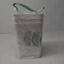 N. NETDOT 3 Pack 10L / 2.6 Gallon Small Trash Can with Lid, Bathroom Garbage Can with Pop-Up Lid, Waste Basket for Bathroom, Kitchen, Bedroom, Powder Room, Craft Room, Office, College (Off White)