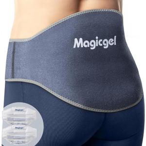 Magic Gel Ice Pack for Back Pain Relief | 2 Pack Reusable Lower Back Wrap for Hot or Cold Therapy | Relief for Lower Lumbar, Sciatic Nerve, Herniated or Degenerative Disc, Coccyx, Tailbone Pain