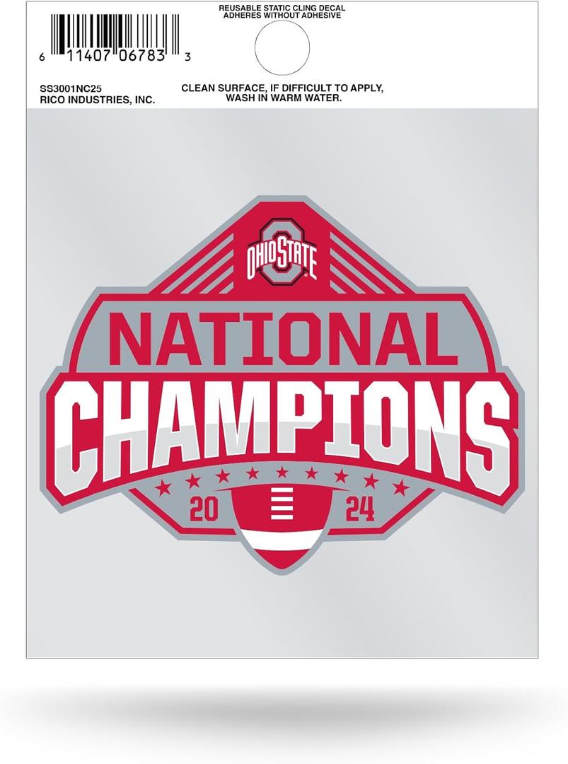 2 x Rico Industries NCAA Unisex-Adult Modern (Ohio State Buckeyes, Ohio State Buckeyes)