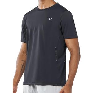 NORTHYARD Men's Short Sleeve Athletic Workout T-Shirt Black Small