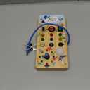 Montessori Busy Board for 1-3 Toddlers | LED Light, Sensory Learning Toy