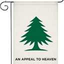 RTKHFZE An Appeal to Heaven Garden Flag 12x18 Inch Double Sided Burlap Outside Decorations Pine Tree Small American Patriotic Garden Flags for Outside Decorations Burlap Yard Lawn Flag, style 4