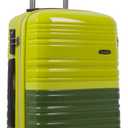 Rockland Melbourne Hardside Expandable Spinner Wheel Luggage, Two Tone Green, Carry-On 20-Inch