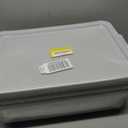 Saedy 3 Pack 13 L Food Service Bus Tub with Lid, Restaurant Dish Tub Food Grade, Grey