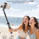 Vimose Phone Tripod & Selfie Stick with Remote, Portable, Lightweight for Video Recording Vlog, Extendable Travel Tripod Stand Compatible with iPhone Android, Black, 62"