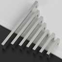 10 Pack 3.75 Inch(96mm) Cabinet Pull Brushed Satin Nickel Kitchen Cabinets Handles Stainless Steel Cabinet Hardware for Cupboard Square Kitchen Pulls for Cabinets Drawer Handles