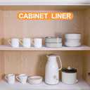 FLPMIX Shelf Liner 24 inch Wide - Waterproof Cabinets Liners, Non Adhesive, Easy to Cut Under Sink Mat Liners for Kitchens Drawer, Shelves, 24 X 300Inch White