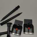 Solar Lights Outdoor Waterproof IP65, Super Bright LED, 2CCT 4 Lighting Modes 3000K/6500K Selectable, Solar Powered Yard Garden Solar Spot Lights for Outside Landscape Auto On/Off -2 Pack