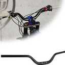 RUTU Handlebars for Surron Mid Riser,31.8mm Thickened Dirt Bike Handlebar 6061 Aluminum with Reducing Craft Fits Surron Light Bee Talaria Sting Electirc Motorcycle-Black
