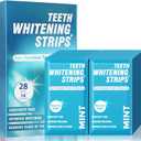 Teeth Whitening Strips for Sensitive White: 28 Pcs Teeth Whitening Kit - Non-Slip Dry Strip Technology - 30 Min Fast Results - Enamel Safe - for Coffee Lovers - Use at Home, Travel or Work (28) (0.04 Ounce (Pack of 28))