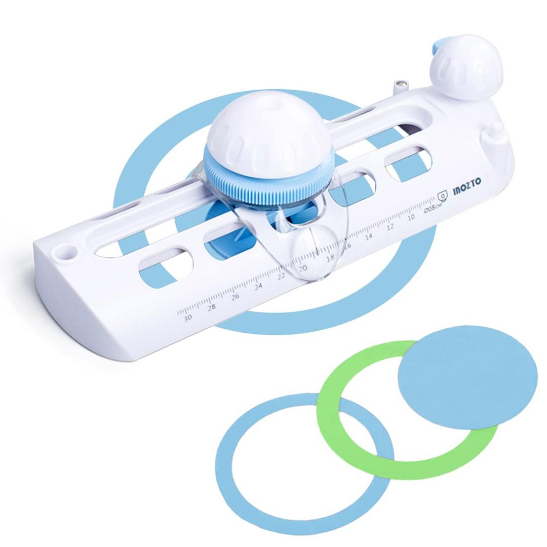 Circle Cutter Compass Circular Cutter for Cardstocks Craft Cutting Tools, Rotary Paper Cutter Trimmer Scrapbooking