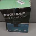 POOLHOUR Solar Pool Lights for Above Ground Pools (Metal Frame Only), LED Above Ground Pool Light with Remote & Timer, Submersible Underwater Lighting, 10-Color RGB 4-Mode Poolside Solar Light, 1 Pack
