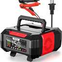 NEXPEAK 15A Battery Charger, Trickle Charger 12V/ 24V Car Battery Charger 9-Stage Smart LiFePO4 Charger Battery Maintainer w/ Overcharge Protection Pulse Repair for Car Truck Motorcycle Lawn Mower