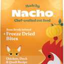 Made by Nacho Dry Cat Kibble 4lb Bag, High Protein Premium Cat Food with Freeze Dried Pieces, Cage-Free Chicken & Duck, Limited Ingredients, Single Bag