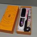 Go Brush Pro 2026, Portable Straightener Brushs for Travel, with LCD Temperature Display, Fast Heating Cordless Mini Hair Brushs (White)