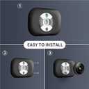 Compatible with Google Nest Thermostat 1st/2nd/3rd Wall Plate Cover - Petrichor Nest Thermostat Trim Kit, Made for Google Nest Thermostat 1st/2nd/3rd, Cover Imperfections Easy to Install - Black