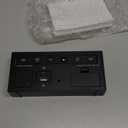 Netzu Alarm Clocks for Bedrooms, Digital Clock with Date Temperature and Weekday, Manual DST, Snooze, 2 Alarms, 4 Volumes for Living Room Home Bedside Desk (Black)