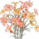 Artificial Pink Flowers for Decoration Cosmos Flowers Artificial Coreopsis Silk Flower Long Stem Table Centerpieces Colorful Faux Flower Arrangement Pack of 6(Pink)