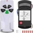 Universal Ceiling Fan Remote Control Kit, Replacement for Hunter/Harbor Breeze/Hampton Bay/Honeywell/Litex, with Receiver, 3-Speed, Light Dimmer, Replace FAN-53T 2AAZPFAN-53T FAN-11T KUJCE9103 UC7030T