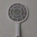 Electric Fly Swatter, Bug Zapper, Mosquito Zapper Racket | Gold Zone Voltage, Densest 3 mm Mesh, Apple-Like Weight - AA Battery Powered (not incl.) - Indoor & Outdoor Use with Pro Swat Tips (White-1 pack)