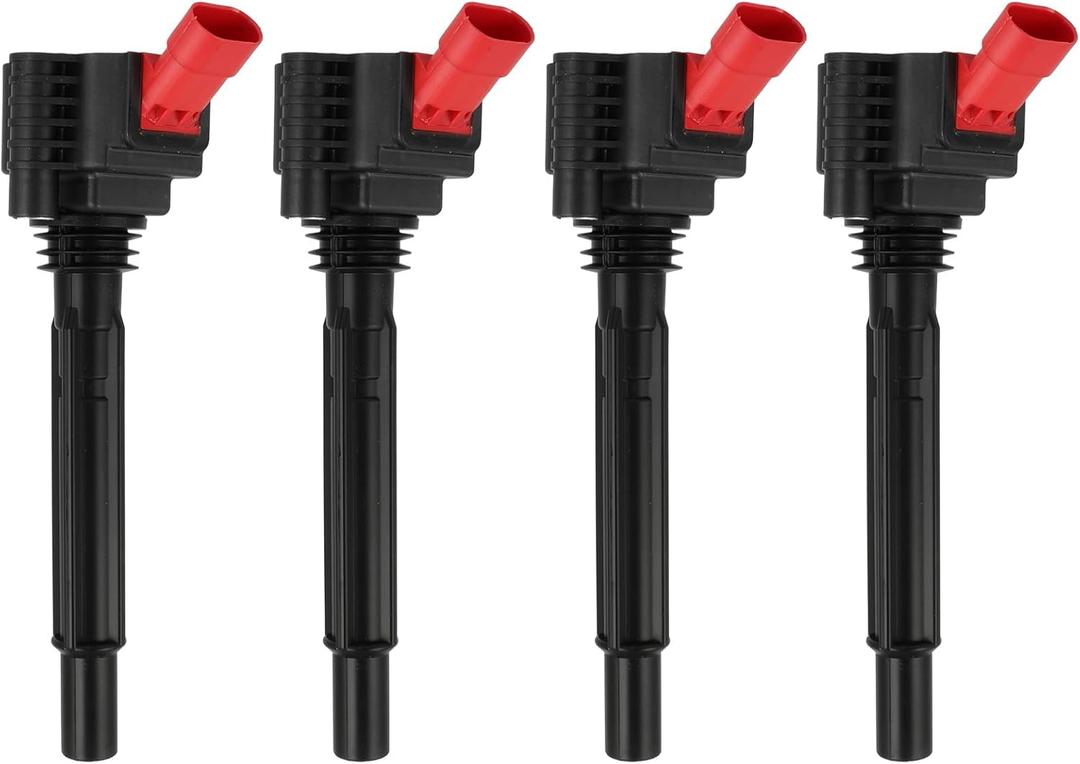 KAX Pack of 4 Ignition Coil Set for Fiat 500L 2014-2020, 500 2018-2019 1.4T, 500X 2016-2018 1.4TJe/ep Renegade 2015-2018 1.4T, UF755