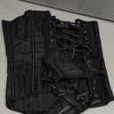 JASGOOD Corset Tops for Women Overbust Bustier - Lace up Jacquard Shapewear Lingerie Halloween Costume Corset. Size L