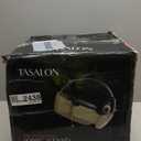 TASALON Ionic Hooded Hair Dryer - 1875W Bonnet Dryer with 3 Temperature Settings - Portable Standing Dryer for Home and Salon (Black)