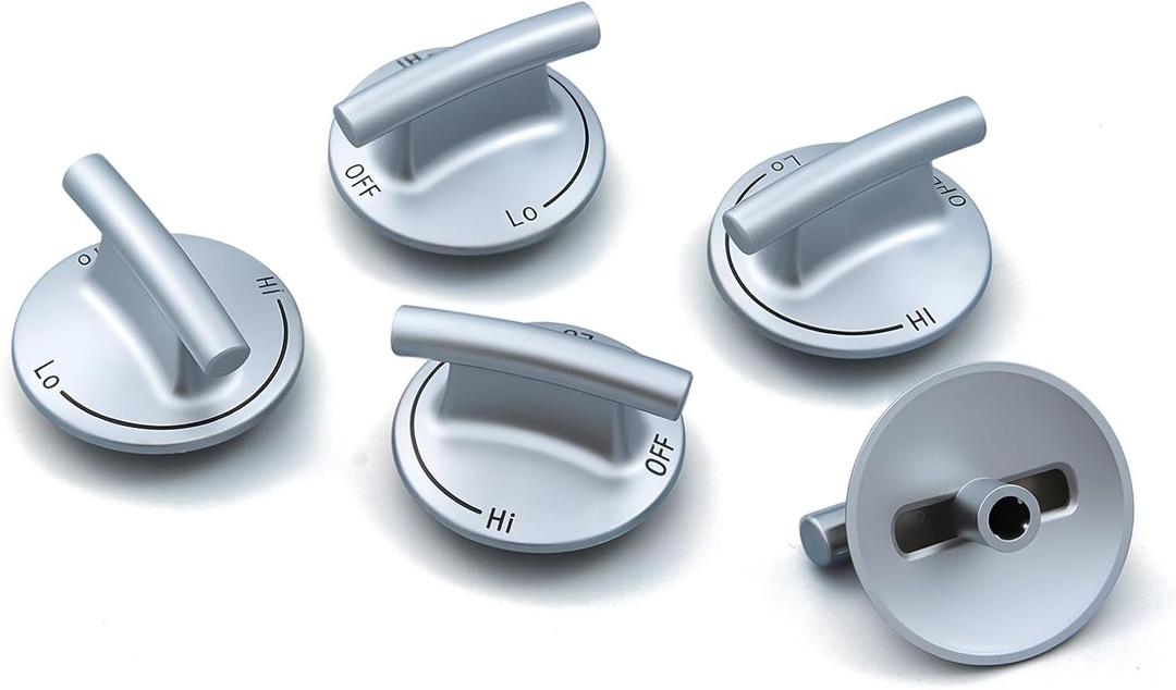 WP74009554 Stove Knobs Replacement Parts for Jennair Cooktop Knob Gas Stove Top Oven Knob Jenn Air JGD8430ADB JGD8430ADS JGC8430BDS Surface Burner Control Range Cook Top Assembly Knobs 5 Pcs