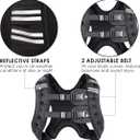 Prodigen Weighted Vest for Women and Men 8 12 16 20 25 30 Lbs with Reflective Stripe and Double Adjustable Buckle Straps Weight Vests for Strength Training, Jogging, Cardio, Weight Loss