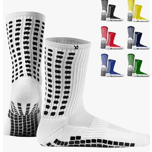 Lux Dual Grip Socks - Soccer Grip Socks for Men and Women. GripArray Performance & Comfort