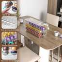 Acrylic Coffee Pod Organizer for Nespresso Vertuo Pod Holder 60 Pods Clear Vertuo Pod Storage Drawer (3 Tier)