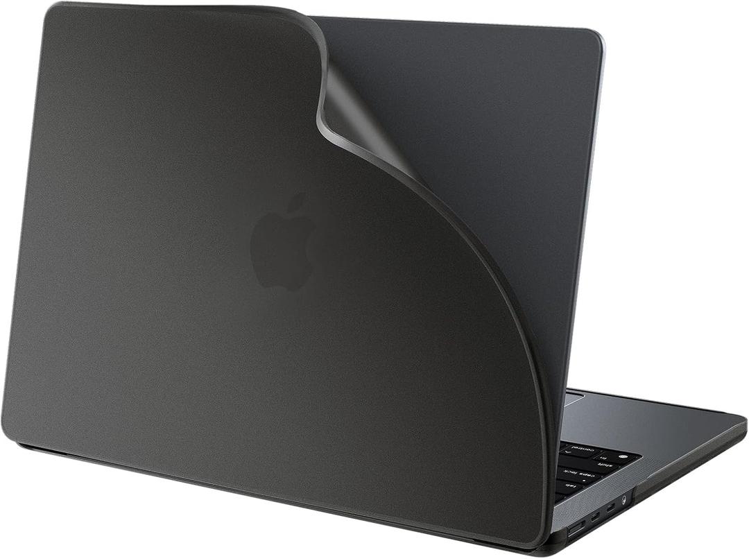 BlueSwan for MacBook Pro 14 inch Case, 2026-2021 M5 M4 M3 M2 M1, Anti-Scratch Flexible Protective Laptop Cover with Grippy Matte Texture, Slim and Easy Installation, Frosted Black