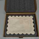 Koville Scalloped Marble Tray, 11"x8" Natural Marble Vanity Tray for Countertop Bathroom Kitchen Dresser, Natural Stone Tray for Jewelry Perfume Home Decor, Decorative Catchall Trays