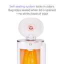 Munchkin STEP Diaper Pail Powered by Arm & Hammer, #1 in Odor Control, Award-Winning, Includes 1 Snap, Seal & Toss Bag, 1 Starter Refill Ring, and 1 PUCK Baking Soda Cartridge