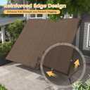 VICLLAX 90% Shade Fabric Sun Shade Cloth with Reinforced Grommets & D-Ring Eyelets for Outdoor Patio Garden Pergola Cover Canopy 8x8 FT, Mocha