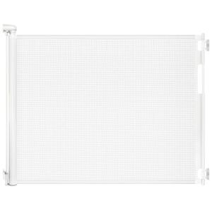 Retractable Baby Gates for Doorways, Mesh Dog Gate for Stairs, Pet Gate Indoor, Extends to 55" Wide 33" Tall, Safety Toddlers Gates for Hallways, Indoor & Outdoor Use, White