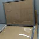 22x28 Frame Set of 2, Rustic Grey Wood Style - Display 18x24 Picture Frame with Mat or 22 x 28 Poster Frame without Mat, Wall Mounting Horizontal and Vertical