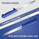 DRAGON RIOT Premium Fish Fillet Knife 8 inch Boning Knife for Meat Cutting Stainless Fish Fillet Turkey Carving Knife