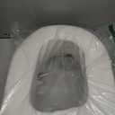 Mobility Raised Toilet Seat with Lid for Elderly 4" High, Fits Round and Elongated up to 15" Wide, Commode Seat with Sturdy Brackets, Medical Aid