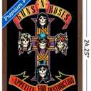 Trends International Guns N' Roses - Cross Wall Poster, 22.375" x 34", Mahogany Framed Version