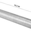 5" x 16.5" Length Universal Stainless Steel Exhaust Flex Pipe, 5 Inch Flexible Exhaust Pipe