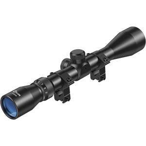 CVLIFE 3-9x40 Optics R4 Reticle Crosshair Scope with Scope Mounts (11mm, Black)