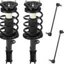 Front w/Coil Strut & Sway Bar Links for Toyota Corolla 2003 2004 2005 2006 2007 2008, Shock Absorber Spring Replace for 172115, 172114, K90433, K80230 4PCS